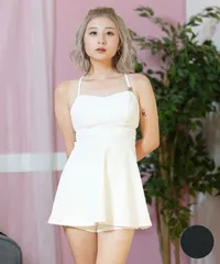 【ムラスポ公式】新品 GYDA ジェイダ 水着 レディース ビキニ Aラインワンピース バックリボン ジャガード素材 404120のサムネイル