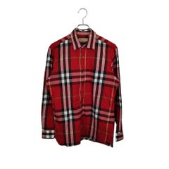 BURBERRY バーバリー ノバチェック 長袖 シャツ 4554711/67Q M レッド