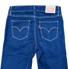 LEVI'S 312 SHAPING SLIM ストレッチ クロップド スリム ストレートデニム 濃紺 サイズ26 レディースM リーバイス