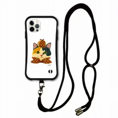 [iPhoneXR(テンアール)] iPhone15 i-coronケース スマホショルダー付 アニマル柄 動物 アイフォン 14 Plus 14 Pro 12 11 XR XS ショルダーストラップ 斜め掛け スマホケース 三毛猫 ネコ 猫 ねこちゃん