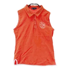 サイズ：1 23区GOLF ニジュウサンクゴルフ  ノースリーブポロシャツ  オレンジ系 [240101397308]# ゴルフウェア レディース ストスト
