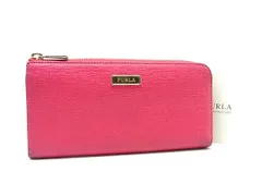 FURLA フルラ レザー L字ファスナー 長財布 ウォレット 札入れ 小銭入れ カード入れ レディース ピンク系 DH7774