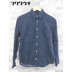 ◇ HARE ハレ 総柄 長袖 シャツ サイズS ネイビー ブラック メンズ 【中古】 【1102220023919】