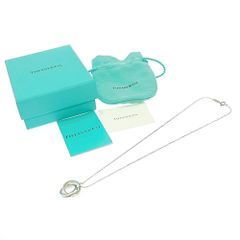 【中古】【箱付き】 TIFFANY&Co. ティファニー シルバー 1837 インターロッキング サークル ネックレス 4.8g 925刻印 417851 ネックレス