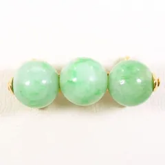 K18YG　帯留め　ヒスイ　カード鑑別書　総重量約8.3g