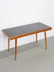 1960年代 Interier Praha社製 ヴィンテージ Jiri Jiroutekデザイン ダブルサイズトップ ウッド センターテーブルのサムネイル