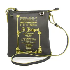 希少 極美品 ブルガリ ショルダーバッグ コレツィオーネ  レザー ブラック 希少 極美品 ブルガリ ショルダーバッグ コレツィオーネ レザー