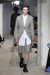 COMME des GARCONS HOMME PLUS 24ss エステル縮絨 ドッキングジャケット S コムデギャルソンオムプリュス 2024ss AD2023