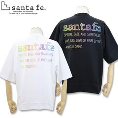 サンタフェ 天竺 バックプリント 半袖 Tシャツ 50 52 LL 3L サイズ 251-83827 ホワイト ブラック santafe メンズ 25SS