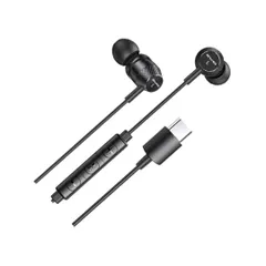 TypeC イヤフォン タイプ C ヘッドホン カナル型 マイク/リモコン付き 音量調節機能付き 電話応答可能 Google Pixel Samsung Oneplus Huawei Sony MacBookに対応 SoundFlow-B ブラック