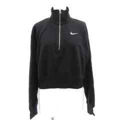 ナイキ NIKE スポーツウェア フェニックス フリース ウィメンズ 1/4ジップ クロップド スウェットシャツ XS 黒 ブラック FZ7202-010 /AEのサムネイル