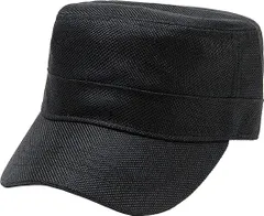 XL_ブラック [Laquest] （ラクエスト） 大きいサイズ ワークキャップ 帽子 紫外線 防止 UVカット メンズ／レディース (XL,ブラック)