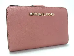 MICHAEL KORS マイケルコース レザー 二つ折り 財布 ウォレット 小銭入れ 札入れ カード入れ レディース ピンク系 DK3030