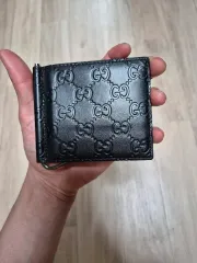 [最終値下げ]GUCCI ブラック GGパターン マネークリップ Gucci GGパターン 財布 | ブラック | FARFETCH JP