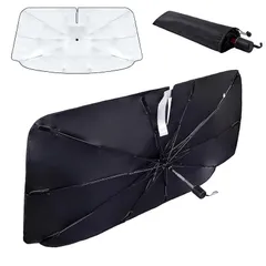 konciwa【2024新版＆曲がる中棒】 サンシェード 車 フロント 傘型 車