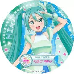 【中古】マグカップ・湯のみ 初音ミク ドリンクコースター 「ラブライブ!サンシャイン!!×初音ミク GiGOコラボカフェ 第1弾」 ドリンクメニュー注文特典