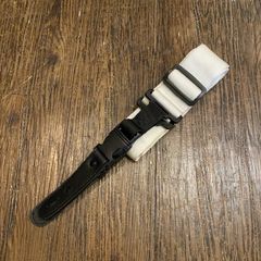 ギター ベース ストラップ 白色 長さ調整可能 -c822