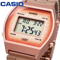 新品 未使用 時計 CASIO 腕時計 カシオ 時計 ウォッチ チープカシオ チプカシ スタンダード ユニセックス グリッターフェイス クオーツ B640WCG-5 ピンクゴールド 海外モデル [並行輸入品]