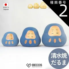 種類2：白/M 京焼・清水焼 だるま 置物 ギフト おしゃれ 高級 | 陶器 S M L 白 黄色 青 | 和インテリア 日本製 国産 職人 陶謙窯 | 海外 手土産 モダン お守り 開運 必勝 合格 祈願 金運 招福 大願成就 | 開店祝い 開業祝い 結婚祝