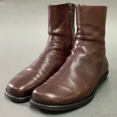 3l4 Y’s ワイズ Yohji Yamamoto ヨウジヤマモト サイドジップ ブーツ 39 ブラウン レザー シューズのサムネイル