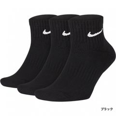 NIKE メンズ ソックス 3P エブリデイ クッション クウォーターソックス