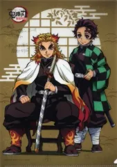 【中古】クリアファイル 竈門炭治郎＆煉獄杏寿郎(杏寿郎座り) 雑誌イラストシリーズレイヤードクリアファイル12 「劇場版 鬼滅の刃 無限列車編」