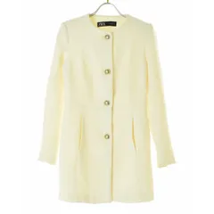 【ZARA】2321/508/712 ロングストラクチャーブレザー ツィード調ジャケット