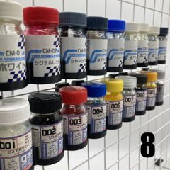 パンチングボード用 塗料瓶ホルダー【タミヤ セメント セット