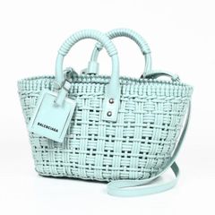 BALENCIAGA バレンシアガ 671342 2IE3Y 3914 ビストロ Bistro XS バスケット エナメルフェイクカーフスキン