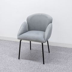 【中古品】 TULIP chair チューリップ チェア ダイニング ラウンジ アーム チェア グライド ファブリック グレー