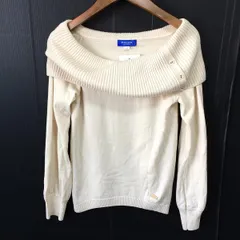 #wnc ブルーレーベル クレストブリッジ BLUE LABEL CRESTBRIDGE  ニット・セーター 38 アイボリー タートルネック レディース [929668]