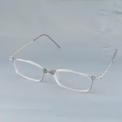 眼鏡 JINS Ultra Light Airframe USED品 MUF-20A-065 エアフレーム スクエア 超軽量 ライトグレー アイウェア メンズ ジンズ 中古 X6527