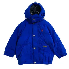 Polo Ralph Lauren ダウンジャケットキッズ 2歳 ブルー ポロラルフローレン フード 古着卸 アメリカ仕入 a701-6327