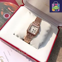 ご購入大歓迎です 新品未使用 箱付 Cartier 腕時計　ピンク 自動巻き｜本日限定特価｜新品未使用-WTO店名をご確認ください