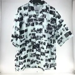 02w03949 FILL THE BILL フィルザビル  EYESHT  ライトブルー M  メンズ  総柄シャツ  半袖シャツ  コットン  CG037-0-022  【中古品】のサムネイル