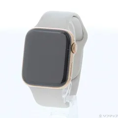 〔中古品〕 Apple Watch Series 5 GPS + Cellular 44mm ゴールドステンレススチールケース ストーンスポーツバンド【348】