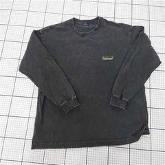 ◇ Θ ITEMS URBAN RESEARCH アーバンリサーチ 刺繍 長袖 Tシャツ カットソー サイズM チャコールグレー系 メンズ E  【1509300010058】