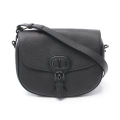 ディオール Dior ショルダーバッグ DIOR BOBBY ボビー ブラック レザー ショルダーバッグ レディース Used A