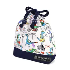 【新着商品】巾着 男の子 小 子供用 コップ袋 小学生 STYLE 入園 入学 CANDY 恐竜タウンは大忙し COLORFUL N3579000