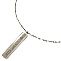 TIFFANY&Co (ティファニー) 1837 バータグ プレート ネックレス Ag925 SV シルバー ペンダント アクセサリーのサムネイル