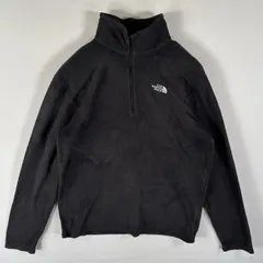 古着 ザ・ノースフェイス THE NORTH FACE フリーストレーナー ハーフジップ ワンポイントロゴ刺繍 アウトドア S  ブラック メンズ