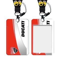 ★アウトレット★新品 MotoGP Ducati ドゥカティ レーシング カードケース 首かけ ストラップ 入館証 ICカード 紛失防止 オートバイ グッズ