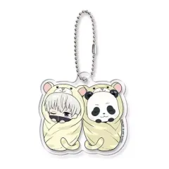 【中古】キーホルダー 狗巻棘＆パンダ アクリルチャーム 「呪術廻戦 ぷにとっぷ おくるみたいがーあそーとvol.2」