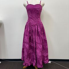 CC Fashions Hawaii ムームー ドレス パープル ティアード - メルカリ