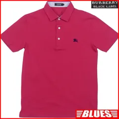 BURBERRY BLACK LABEL 廃盤 バーバリーブラックレーベル M ポロシャツ 2 ピンク メンズ 刺繍 襟付き バーバリー ポロシャツサイズM一覧←SEULB屋着古← TY3867