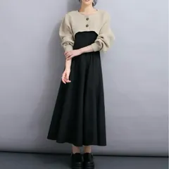 ADAM ET ROPE' 【SETアイテム】ニットセットキャミワンピース  定価¥16,500