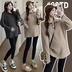 マタニティ 妊婦服  ニット トップス カジュアル 韓国