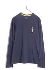 【お得なクーポン配布中!】 ポロベアー ポロ ラルフローレン 長袖 Tシャツ メンズ S / 古着 ロンT キャラクター ワンポイント 紺 ポロベア 刺繍 クルーネック ネイビー