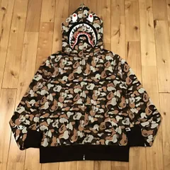 ★新品★ BAPE THINK STORE COLOR CAMO Separate shark full zip hoodie Mサイズ a bathing ape エイプ ベイプ シャーク パーカー