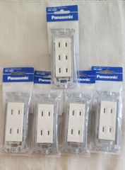 Panasonic  フルカラーダブル・トリプルコンセント　全５個組